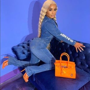 Brand new Shane Justin Jean jumpsuit with tags